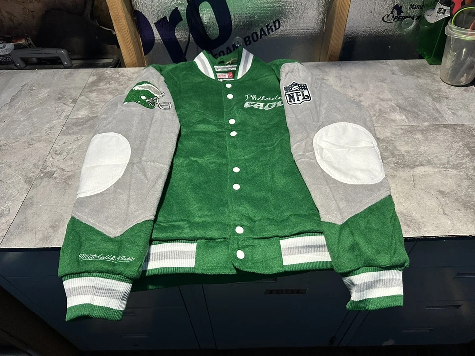 Chaqueta Mitchell & Ness Mediana Princesa Diana Dama Di Philadelphia Eagles NUEVA CON ETIQUETAS Foto 2 de 3