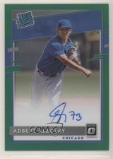 2020 Panini Donruss Optic Green Prizm 1/5 Adbert Alzolay #RRS-AD Auto wd9