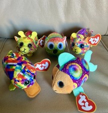    NWT LOT OF 5 McDonald  s Happy Meal Ty Teenie Beanies 40th Anniversary 2019