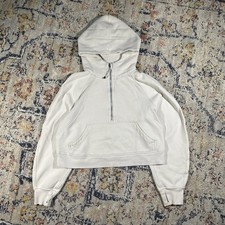 Lululemon Scuba Oversized Half Zip Hoodie White Beige - Women's XS/S