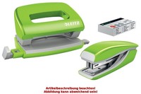 Leitz HeftgeräT- & Locher-Set Mini Nexxt Wow, GrüN