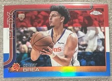 2025-26 Topps Chrome Koby Brea #292 Red White & Blue Refractor (RC) Rookie Suns