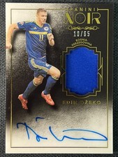 2016-17 Panini Noir Materials Color #MC-ED Edin Dzeko Patch Auto 10/65