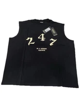 Represent Clo. Black 247 Old English Logo Oversized Tank Top Size L