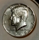 1968 S Kennedy Proof Half Dollar Coin 40% Silver