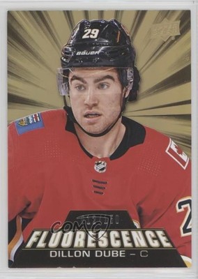 2018-19 Upper Deck Fluorescence Gold /150 Dillon Dube #F-17 Rookie RC