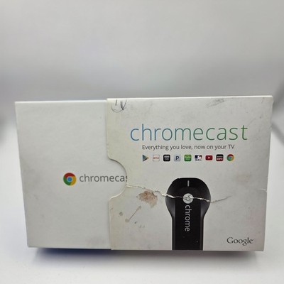 Google Chromecast 1st Gen H2G2-42 HDMI Media Streamer Complete in Box - Used