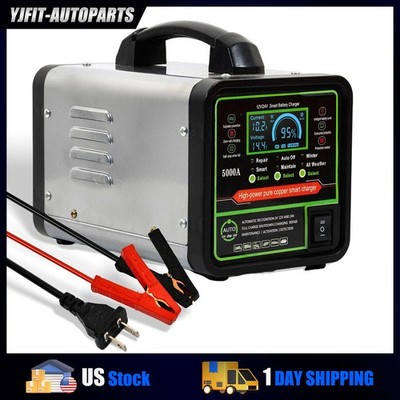 Heavy Duty Car Battery Charger 12V/24V Smart Automatic Intelligent Pulse Repair