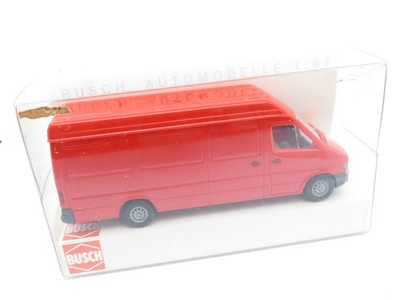 345HO /03 - Busch H0 47800 - Mercedes Sprinter Kastenwagen rot - top in OVP