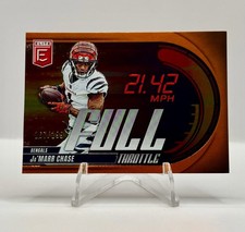 2025 Donruss Elite Ja’MARR CHASE Orange COLOR MATCH Full Throttle Bengals /199