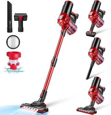 A200 Cordless Vacuum Cleaner with 18000Pa Powerful Suction 38Min Runtime 2200mAh
