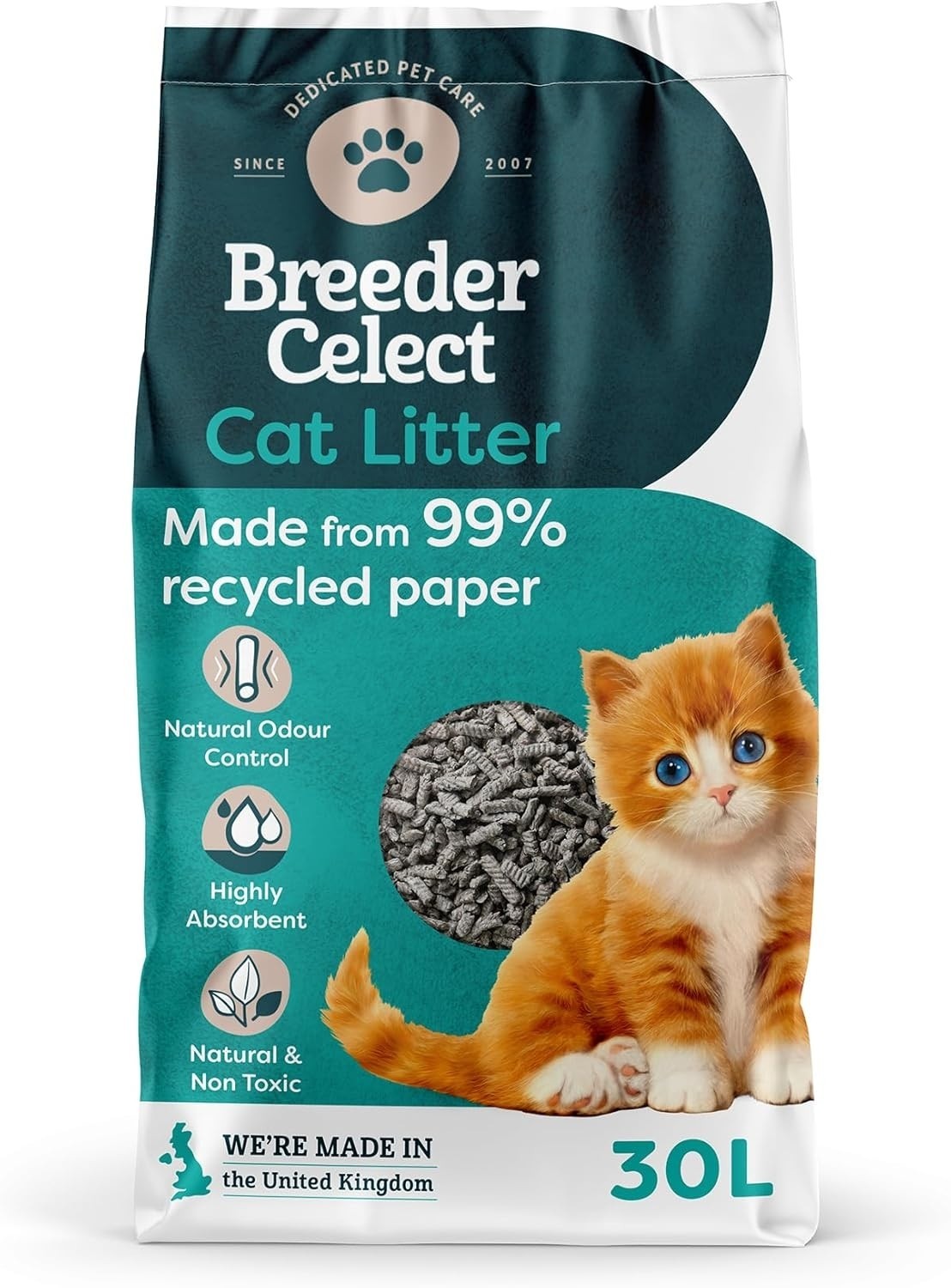 Breeder Celect Cat Litter - 30L