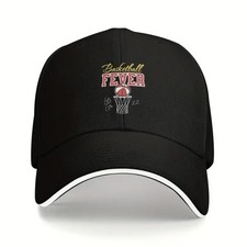 Indiana Fever Cap Baseball Style Rear Adjustable Strap Unisex Black