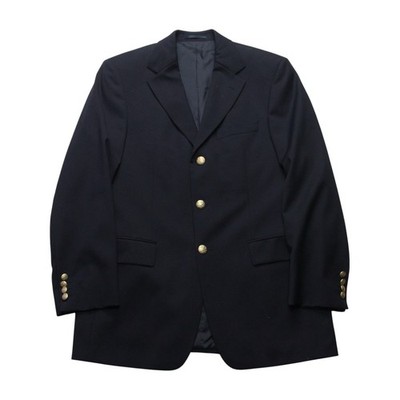 Hugo Boss Blazer Herren UK 46 dunkelblau Wolle Da Vinci Einreiher Goldknöpfe