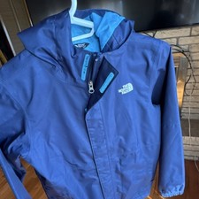 The North Face DryVent Hooded Waterproof Jacket Blue Youth L/G 14/16