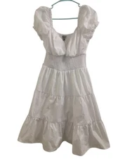 j for justify White Ruffle Dress Sz 1X