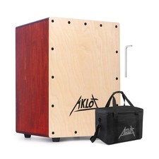 Aklot 10" Cajon Drum Compact Acoustic Jam Cajons Betula Wood Percus... Fast Ship