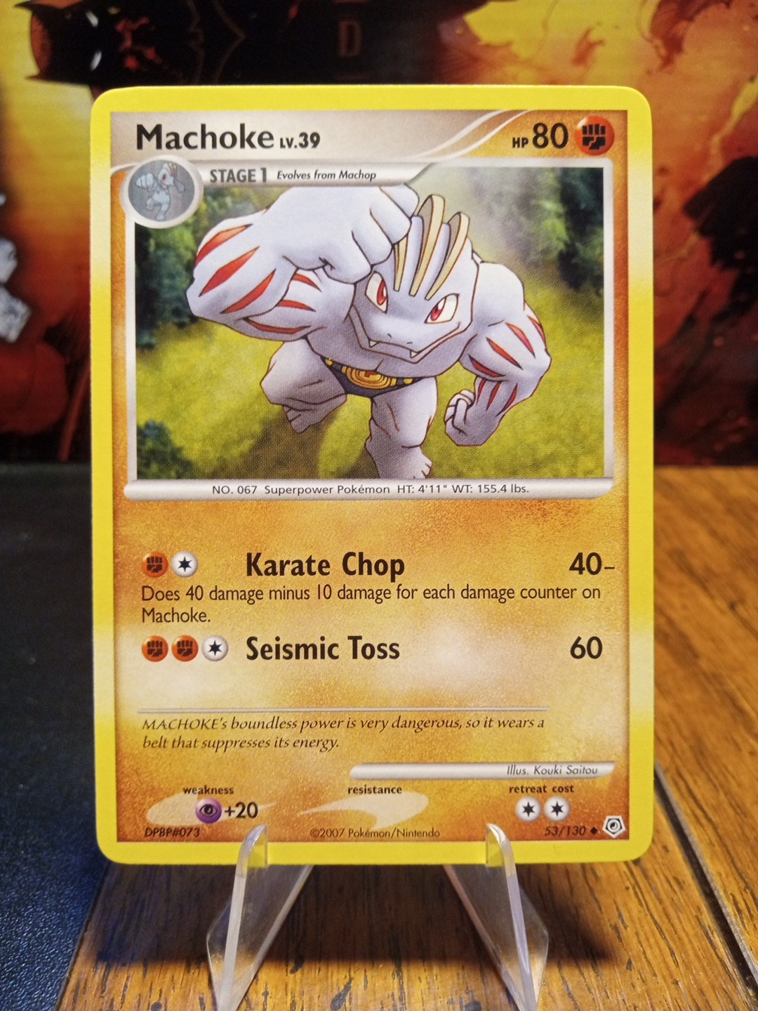 2007 Pokemon Diamond & Pearl Machoke #53 Extremely LP