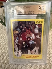 Michael Jordan 1986 Star Court King Rookie Card #18 BGS 9.5 Gem Mint RC. rookie card picture