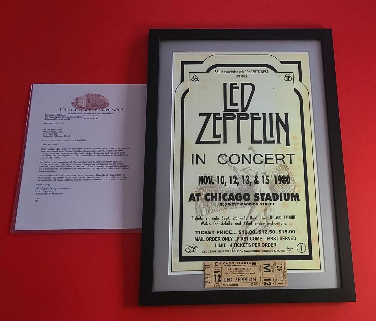 Led Zeppelin Concert Memorabilia for sale | eBay