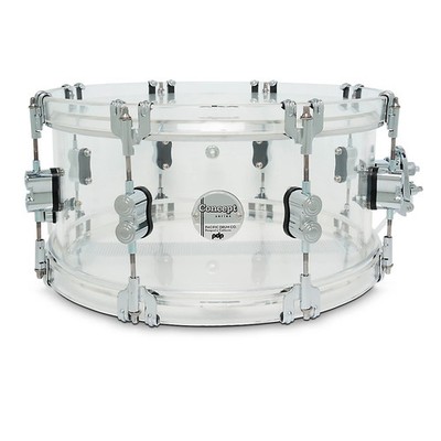 PDP by DW Concept Acrylic Snare Drum  14 x 6.5 in. Clear Acrylic