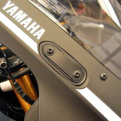 New Rage Cycles Mirror Block Off Plates #R3-MBO for Yamaha YZF-R3 2019-2023