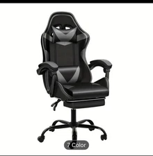 Simple Deluxe Gaming Chair with Footrest, Big And Tall Gamer Chair, Racing Style
