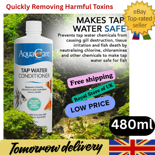 AquaCare Tap Water Conditioner For Freshwater Aquariums (480ml) Keep Your Fish