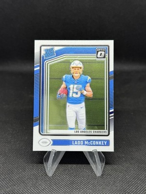 2024 Panini NFL Donruss Optic #266 Ladd McConkey RC Base Card L.A. Chargers