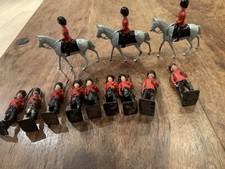 12 X Rare VINTAGE JOHN HILL & CO 3 MOUNTED BRITISH GUARDSMAN & 9 SOLDIERS