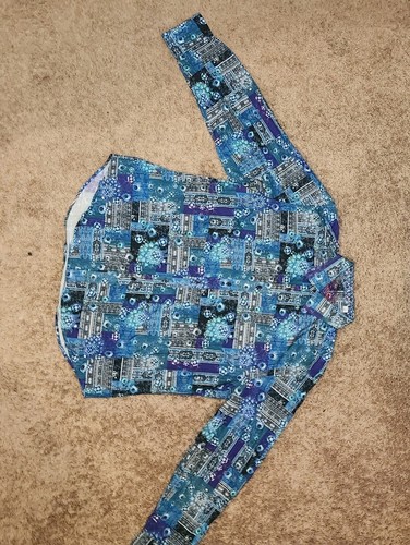 Camicia sportiva Robert Graham geometrica floreale tropicale vestibilità classica abito 2XL blu - Foto 17 di 24