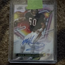Topps 2024 Cosmic Chrome Mike Singletary Autograph Variation Chicago Bears Card