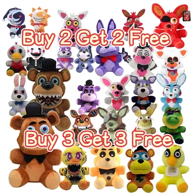 FNAF Kids Five Nights at Freddy's Plush Doll Bear Foxy Sundrop Moon Toy Gift UK