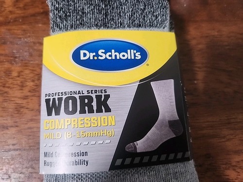 2 pares de calcetines de compresión de trabajo Dr. Scholls 7-12 grises para hombre - Imagen 2 de 6