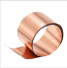 Pure Copper Sheet Roll 28Gauge Thickness Width 2 in Length 600Mm 28Gauge X Widt