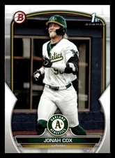 Jonah Cox 2023 1st Bowman Draft #BD-135 Oakland Athletics A's ROOKIE - FREE SHIP