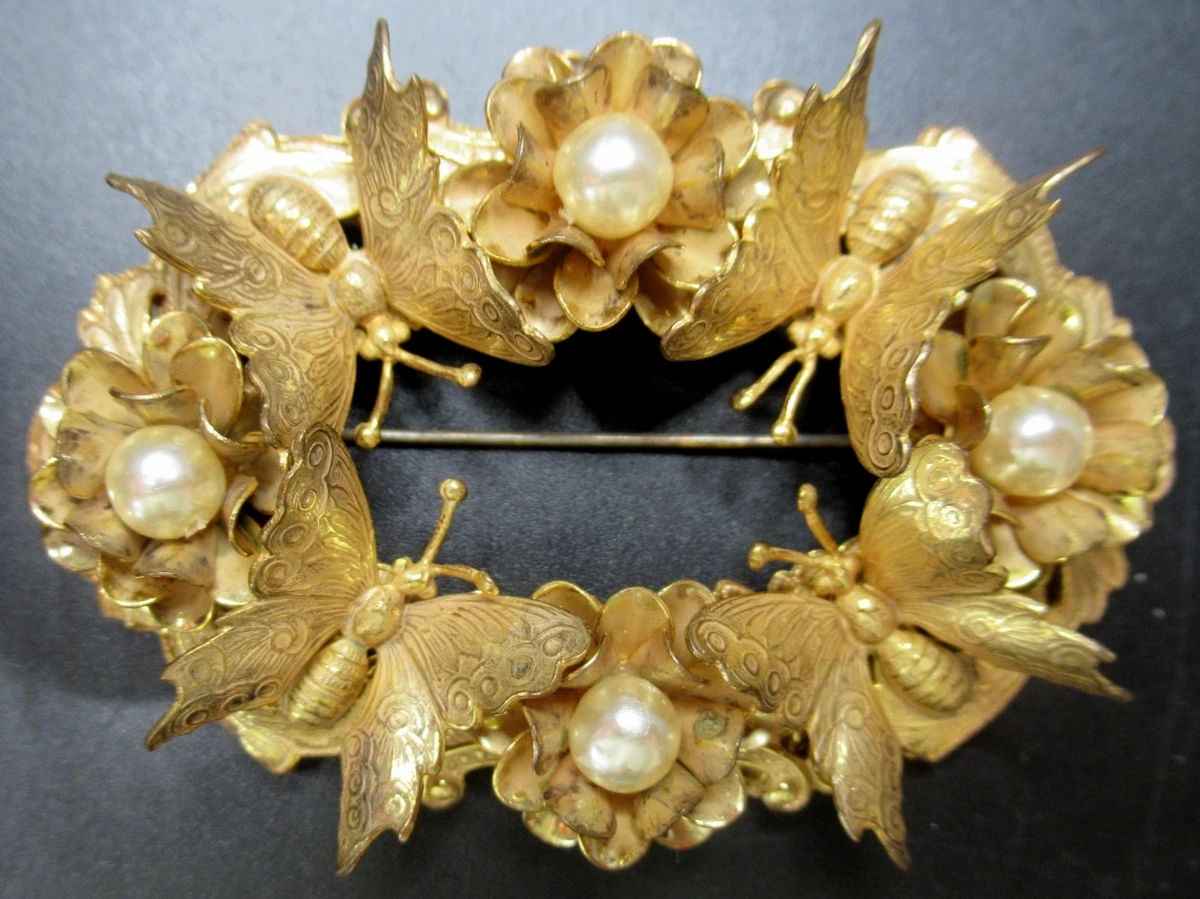 ⭐激レア⭐ミリアムハスケル ハットピン バロックパール ヴィンテージ miriam haskell pin products for sale | eBay