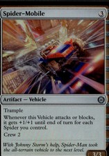 MTG Spider-Mobile 826 MSC Marvel Super Heroes Commander Foil NM Bastien Grivet