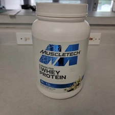 Muscletech 100% Grass Fed Whey Protein Deluxe Vanilla - 1.80 Lbs - Exp- 4/26 