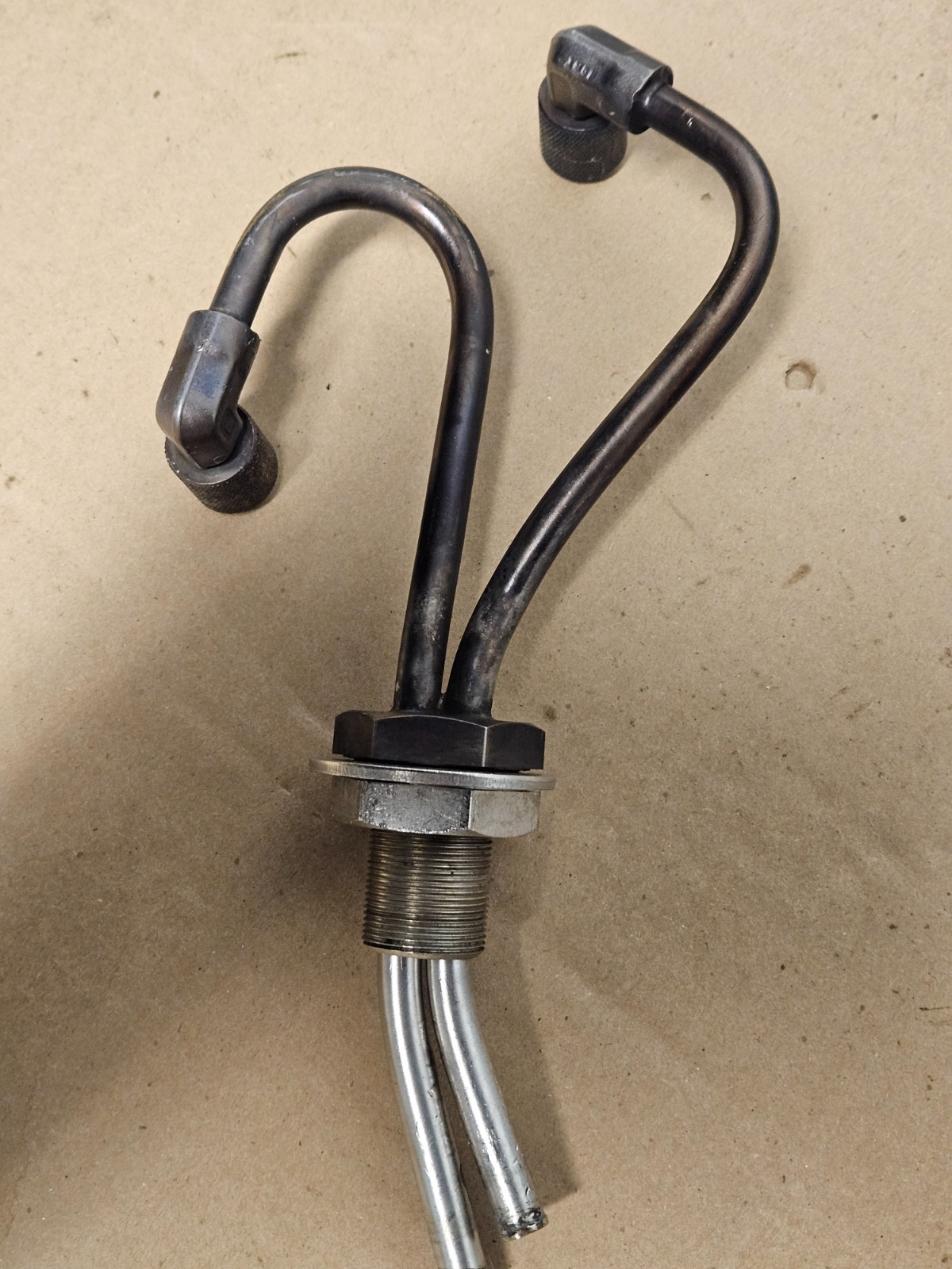 Temescal BJD-1800 E-Beam Gun Water Cooling Feedthrough Assembly