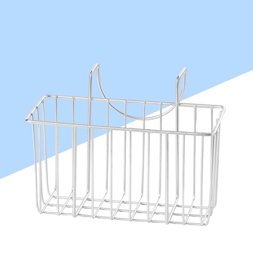 QWORK Portaoggetti Per Lavandino In Acciaio Inox - Cestello Scarico Per Spugne E Verdura - 3