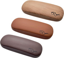 Hard Shell Glasses Case, Eye Glass Carry Case for Men Women, 3 Pack Eyeglass Sun