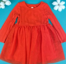 Cat  Jack Tulle Dress Girls 2T Red Layered Long Sleeves Pullover Holiday Party