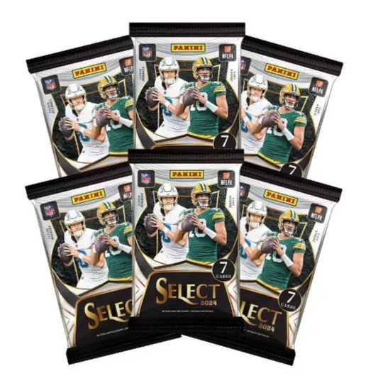 2024 Panini Select Football NFL Trading Cards Mega Box - 10 Black