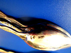 FIVE Antique German Spoons 800 SILVER 69 G. (crown/crescent c. 1900) SILVER $166 — photo 4