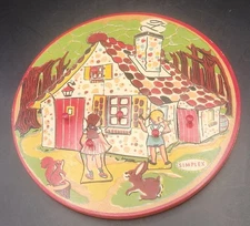 Vintage 1950s-60s Simplex Holland Hansel & Gretel Wooden Knob Puzzle COMPLETE w/