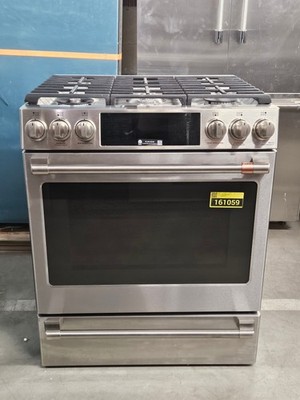 GE Cafe CGS700P2MS1 30'' Stainless Slide In 6 Burner Gas Range NOB #161059