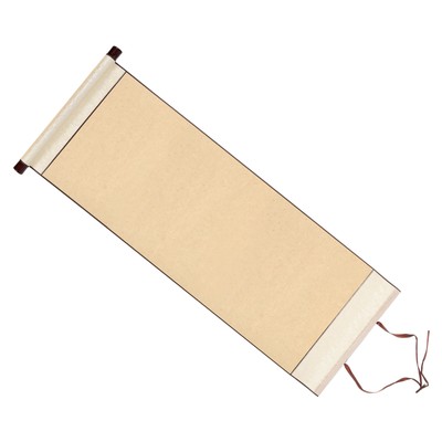 31x12 Inch Xuan Paper Scroll, Half Raw Ripe Blank Xuan Paper, Beige