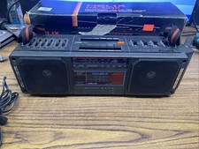 Vintage HELIX HX -4646 Stereo Boom Box Works Amazing.