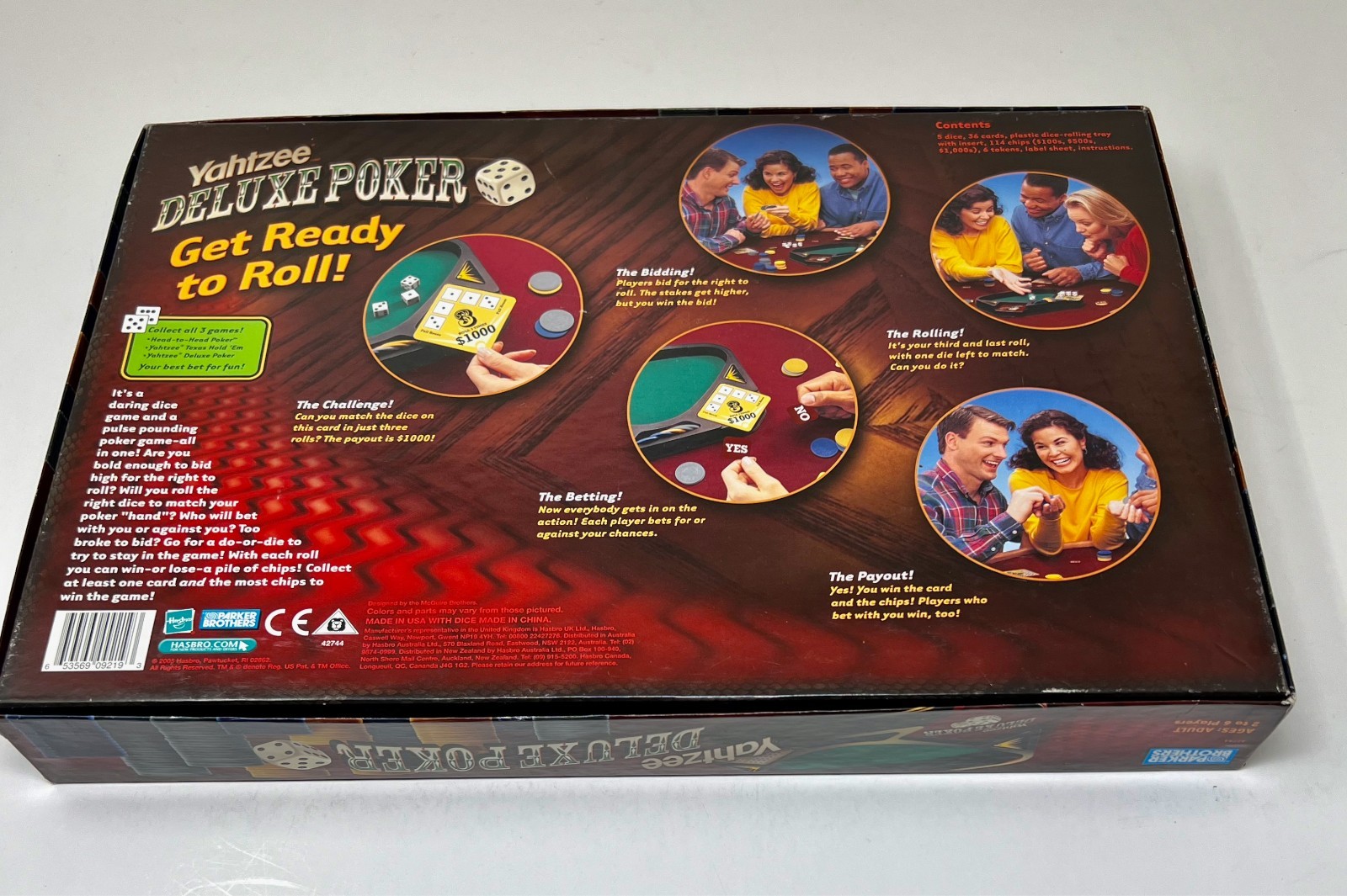 Yahtzee Deluxe Poker - 2005 - Dice Board Game - 100% Complete